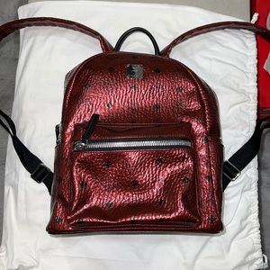 MCM Metallic Visetos Small Stark backpack